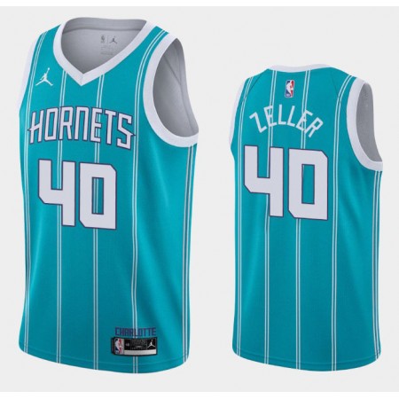 Herren NBA Charlotte Hornets Trikot Cody Zeller 40 Jordan Brand 2020-2021 Icon Edition Swingman